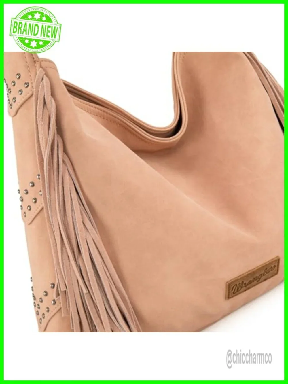 Fringe Suede Hobo Bag with Tassels Western Purse Shoulder Bag
